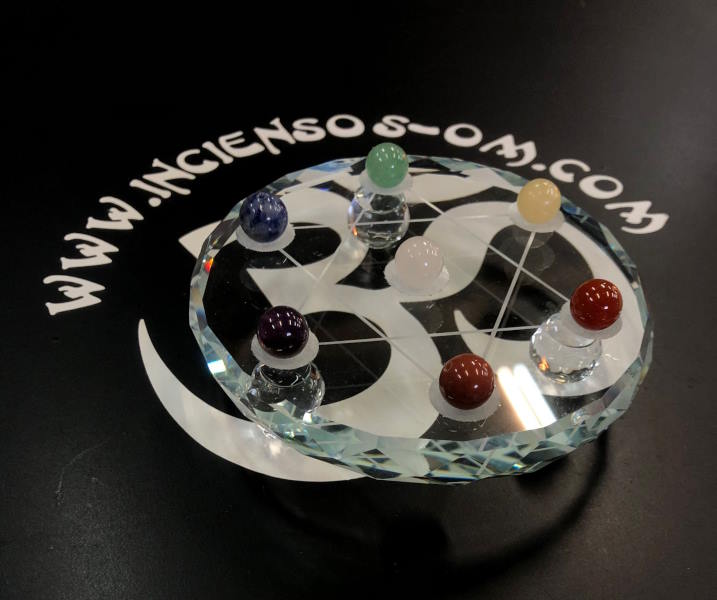 Base Esfera De cristal Metatron con minerales chakras